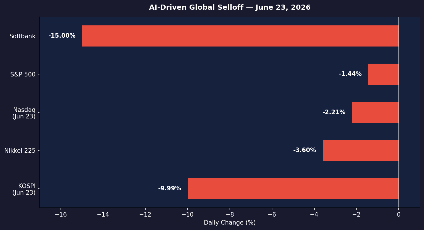 Global AI selloff — June 23, 2026